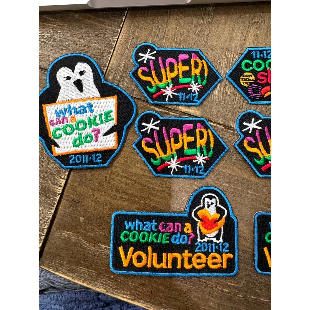 Girl Scouts 2011-12 Cookie Program Patch Lot Goal Getter Volunteer GSUSA